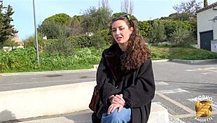 livia's huge natural tits beg for rough french milf pounding.