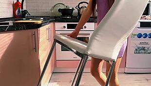 Friends russian girlfriend cheats on husband kitchen fuck cowgirl deepthroat squirt orgasm