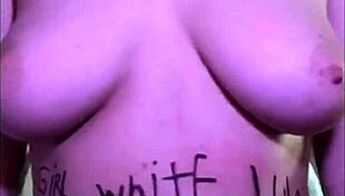 Verification video shows busty blonde with big natural tits up close