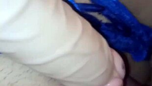 Colombian Brunette Bride Shoves Panties Aside For Deep Ass Pounding