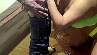 Homemade Wife with Big Ass Rides Young Stud's Thick Cock Hard