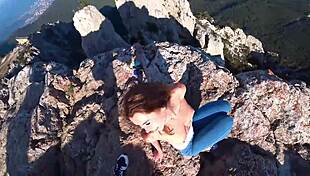 mia bandini risky cliff public ride cumshot 😱🍆💦 who takes next? 