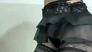 brazilian teen fishnets dances strips full nude shaking ass tits sexy