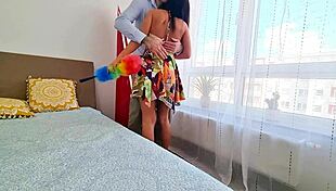 i finally fuck my hot latina maid's juicy pussy