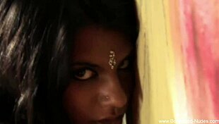 Her erotic indian dance teases out those steamy brunette night fantasies 🔥