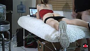 You earned it sitting on my face – blast cum all over this skinny 18+ ass! 💦🍑