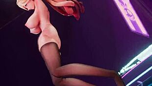 Fierce Bitch Knight Performs Bold MMD Dance Big Ass Tits