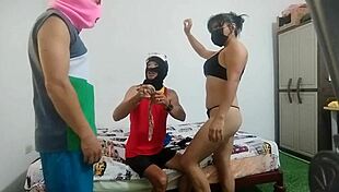 Beautiful Milf Sneaks Juicy Pussy Ride on Muscular Cock Behind Husband's Back in Secret Fuck Fest