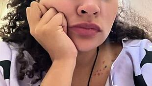 The milk-intolerant chubby girl squats on the toilet releasing massive gassy farts in homemade solo