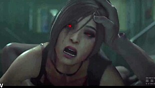 Ada Zombie Rides Monster Cock Cowgirl Till Cum Explodes Everywhere!