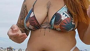 Beach flashing panties exhibitionist african usa young married men attention fuck