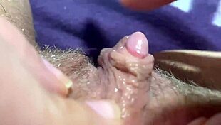 Huge clitoris throbs under fingers in extreme closeup jerk to orgasm