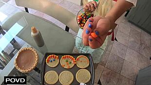 Kenzie Reeves Filled with Huge Cum Load on Thanksgiving Feast