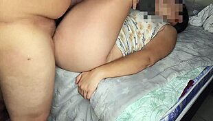 my taboo stepdaughter's juicy hairy pussy feels so tight around my small cock