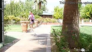 kristen colegiala shows off her tempting small tits