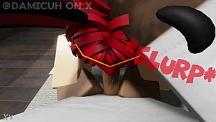 Femboy Fat Ass Grinds Cock While Sucking Hard