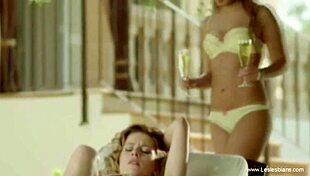 Experienced Brunette Cougar and Redhead Babe Tease Toys in Glamour Lesbian Play