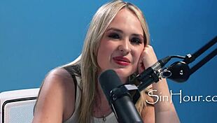 lilly bell spills all in her horny casting interview then masturbates those big tits