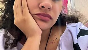 The milk-intolerant chubby girl squats on the toilet releasing massive gassy farts in homemade solo