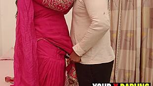 Punjabi Stepmom's Chubby Tits Bounce in Standing Winter Fuck Frenzy!