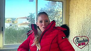 Aurbeaureal Blonde Craves Hard MMF Group Sex in Lingerings