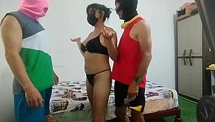 Beautiful Milf Sneaks Juicy Pussy Ride on Muscular Cock Behind Husband's Back in Secret Fuck Fest