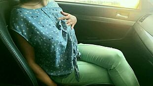 Quarantined BBW Milf Fingers Pussy And Ass In Car Closeup!