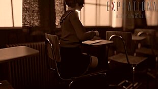 milf's huge shaved boobs and pussy bounce on big cock missionary