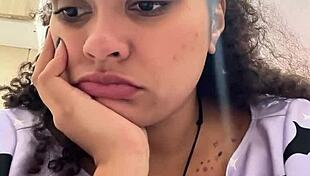 The milk-intolerant chubby girl squats on the toilet releasing massive gassy farts in homemade solo