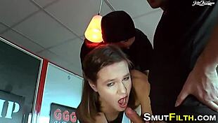 jizz guzzling german slut wants your monster cock facial now?