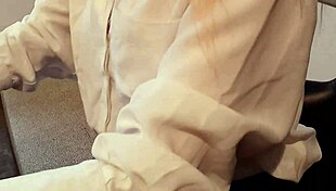 she knelt before her boss in lingerie craving total submission at the office