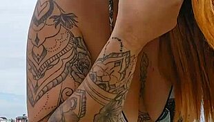 Beach flashing panties exhibitionist african usa young married men attention fuck