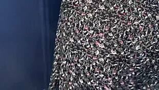 Petite teen twerks her ass on 13-inch black cock in bedroom pov.