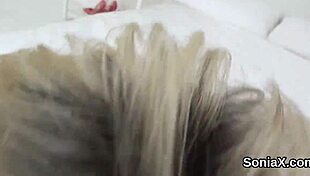 Lady Sonia's Massive Tits Tempt Unfaithful Eyes!