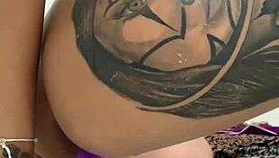 Waking up soaked with horniness the amateur fetish doll sits on her favorite huge vibrator grinding hard