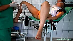 Patient gets gyno exam bdsm hospital nurse toys vibrator fetish