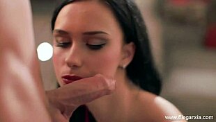 seductive brunette milf unleashes pleasure with hot blowjob cumshot facial handjob