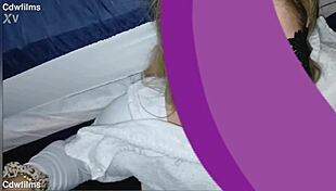 Intriguing petite tatted white teen takes facial from bbc quickie blowjob