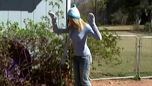 hey check my cute neighbor stripping panties teasing shaved pussy solo