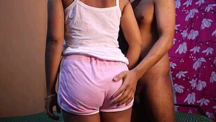 Big Tit Step Sister Rides Step Brother Cock While Family Outside Room