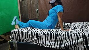 Sexy Stepmom Airs Out Hot Pussy Waiting for Nurse Shift