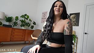 Big Booty Roommate Swallows Dick in Ass and Throat!