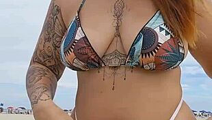 Beach flashing panties exhibitionist african usa young married men attention fuck