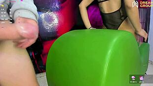 awesome deepthroat on my brunette slut's big cock craving