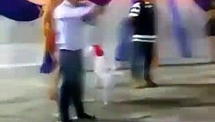 Venezolana teen shakes peruvian latina ass naked dancing wild!