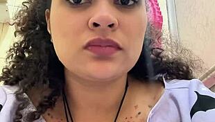 The milk-intolerant chubby girl squats on the toilet releasing massive gassy farts in homemade solo