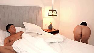 hotel mix-up lands milf on stepsons huge cock... oops!