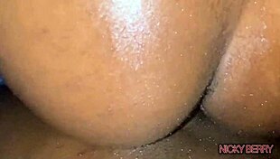 curvy ebony beauty's homemade ass fucking by sweet black cock left me moaning hard