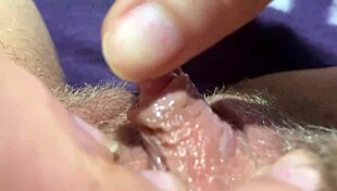 Huge clitoris throbs under fingers in extreme closeup jerk to orgasm