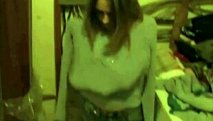 hey check my cute neighbor stripping panties teasing shaved pussy solo